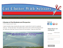 Tablet Screenshot of cutclutterwithscissors.com